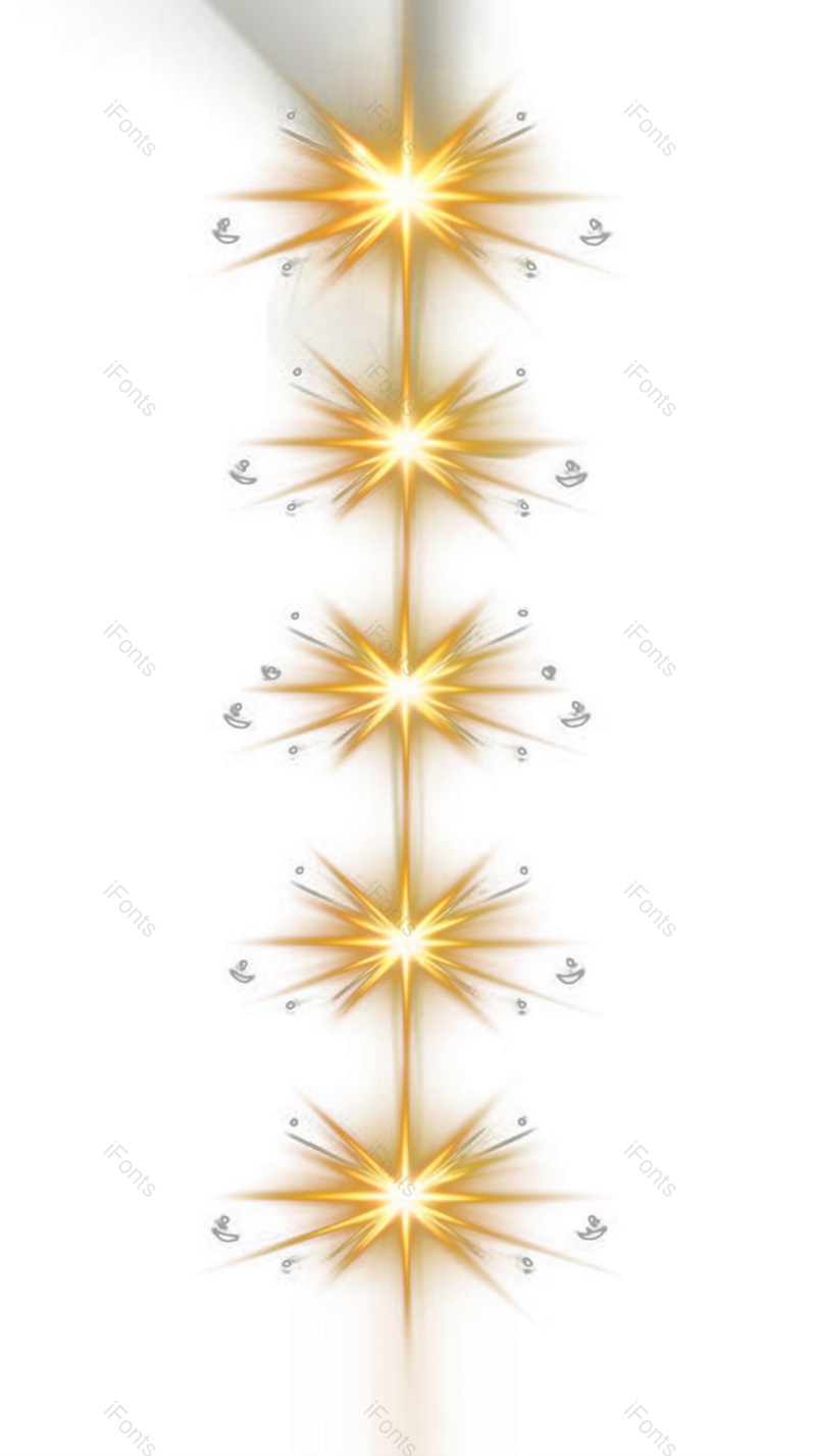 光效图片,金色星星元素,效果元素PNG,闪光免抠素材